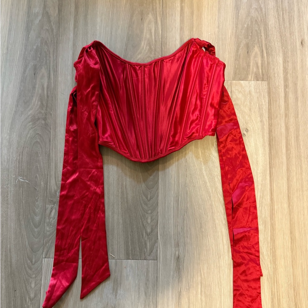 Victoria's Secret Red Satin Top